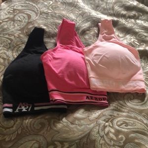 Three 2x Aeropostale  sports bras NWOT